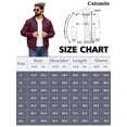 thumbnail image 5 of Colsmile Men's Bomber Jacket, Lightweight Casual Zip Up Windbreaker with Plaid Lining, 5 of 7