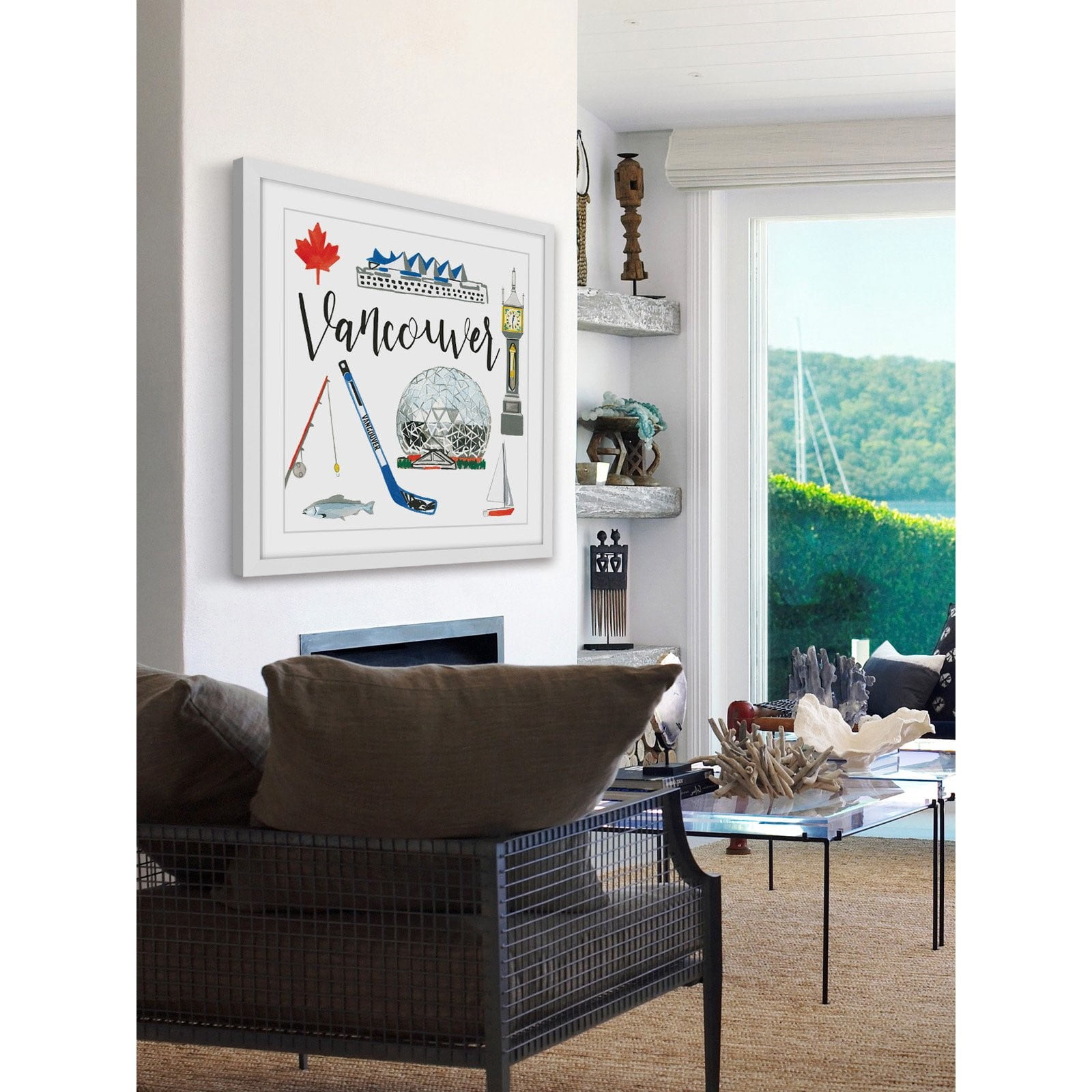 Marmont Hill "Red Maple Leaf" by Molly Rosner Framed Painting Print