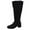 Black, variant on Dasayo Dress Women's Boots Mid-Calf Black Wide Width Fall Square Toe Fashion Boots Shoes Women 36