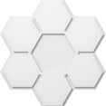 thumbnail image 1 of Ekena Millwork CMP24DY 24 Po OD x 8,25 Po Médaillon de Plafond Contemporain PVC Marguerite Carrée, 1 of 1