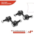 thumbnail image 4 of A-Premium 10Pcs Front & Rear Suspension Kit Sway Bar Link Tie Rod End Ball Joint Compatible with Dodge Stratus Chrysler Sebring 2001-2005, 4 of 8