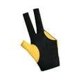 thumbnail image 5 of BAOSITY 3 Fingers Billiard Glove Elastic Glove Left Hand Lightweight Snooker Cue Glove Pool Cue Glove for Women Men Practice Training Yellow, 5 of 8