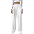 thumbnail image 2 of Fewfanhot Women's Pants Work Business Casual High Waisted Dressy Pants Flowy Trousers Office, 2 of 9
