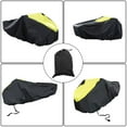 thumbnail image 6 of EPOTOOR Yellow / Black Waterproof Marine Grade 600D Heavy Duty Polyester PWC Trailerable Jet Ski boat Cover, 6 of 7