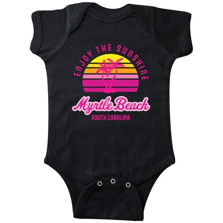 

Inktastic Summer Enjoy the Sunshine Myrtle Beach South Carolina Pink Gift Baby Boy or Baby Girl Bodysuit