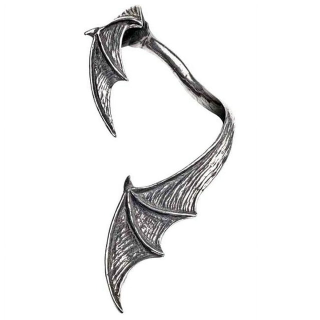 A Night with Goethe Gothic Pewter Bat Wing Ear Wrap