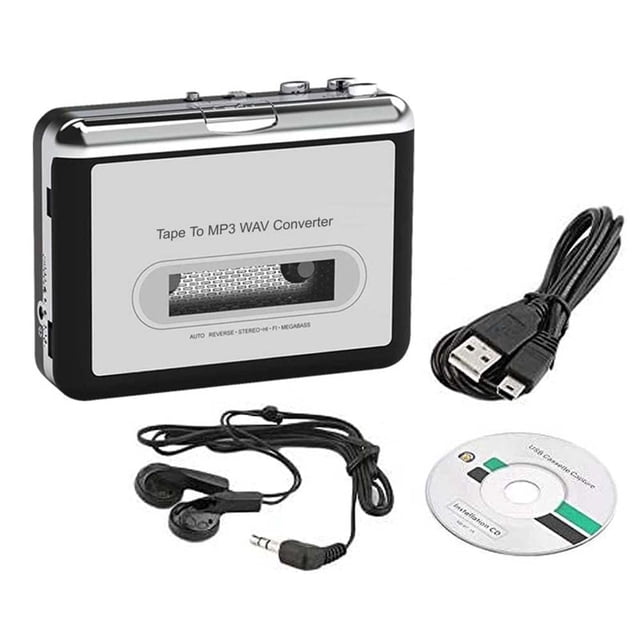 Reproductor de casetes, conversor de cinta a MP3 WAV con salida estéreo