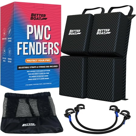 PWC Fenders Jet Ski Bumpers 2 Pack Adjustable Heavy Duty Jet Ski Accessories for Docking