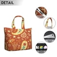 thumbnail image 3 of Elegant Paisley Floral Duffel Bohemian Chic Weekender Bag with Artistic Vintage Pattern, Ethnic Mala Inspired Design, 3 of 5