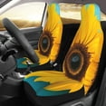 thumbnail image 2 of Vsdgher Golden Sunflower in Blue Automotive Seat Covers for Cars Trucks and SUVs – Car Seat Covers for Truck Seat Protectors Set of 2, 2 of 7