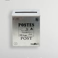 thumbnail image 5 of TISHITA Drop Box Wall Mounted Mailbox Decorative Letter Box Vintage Wall Hanging Mail Box Newspaper Holder Box for Outdoor Porch Yard Silvery, 5 of 6
