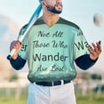 thumbnail image 6 of Daiia Not All Those Who Wander Are Lost1 Mens Baseball Jersey Button Down Shirts Short Sleeve Sports Uniforms-3X-Large, 6 of 9