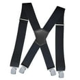 thumbnail image 2 of Tirantes elásticos jinwen Tirantes para hombre 4 clips Negro, 2 of 8