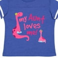 thumbnail image 4 of Inktastic My Aunt Loves Me Girls Toddler T-Shirt, 4 of 5