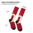 thumbnail image 2 of Lsque Happy New 2025 Year Pattern Sport Compression Socks for Men & Women 15-20 mmHg Knee High Nurse Pregnant Running Medical and Travel Athletic, 2 of 6