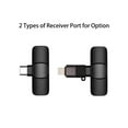 thumbnail image 4 of eccomum Mini Sans Fil Microphone Lavalier Clip-on Système de Microphone Récepteur Micro Omnidirectionnel avec Type-C Port Vent Muff Adaptateur de Remplacement pour Android iOS Téléphone Intelligent Live Stream Interview, 4 of 7