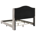 thumbnail image 4 of Sonoma Upholstered Queen Wingback Bed Beige, 4 of 6
