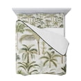 thumbnail image 7 of Green Palm Tree Tropical Twin XL Size Down Alternative Comforter, Lightweight Comforter Quilt Bedding Set with Pillow Shams Beach Summer Botanical All Seasons Bed Comforter Duvet Insert 68"x98", 7 of 7