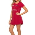thumbnail image 3 of URMAGIC Womens Cute Cotton Nightdress Nightgown Loose Pajamas Nightshirt Loungewear, 3 of 5