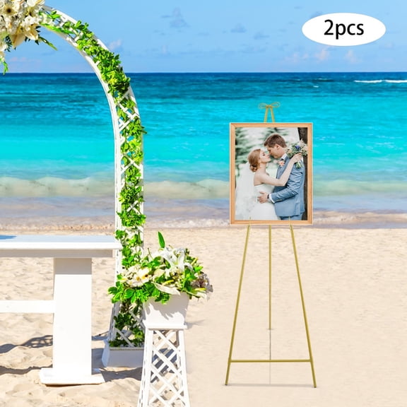 Easel Stand, Display Stand 21.46*61.61in  for Wedding, Floor Standing Easel
