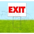 thumbnail image 1 of Exit (18" x 24") Yard Sign, Includes Metal Step Stake, 1 of 6