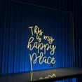thumbnail image 2 of Glowneon This Is My Happy Place Neon Sign, Home Party Bedroom Decor, 2 of 4