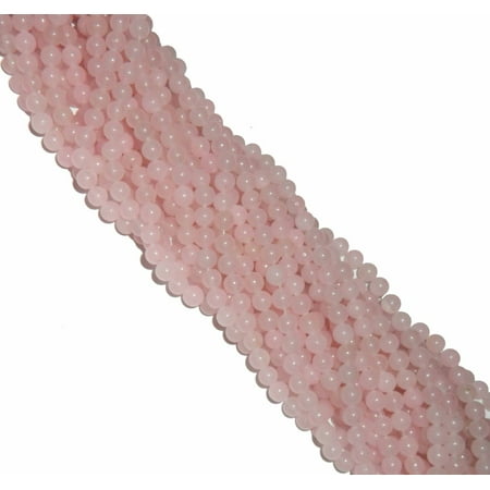 Quartz 8mm Round Gemstone Beads - 8mm Rose Quartz Round, Loose Beads, 40cm 15 inch Gemstone