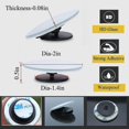 thumbnail image 3 of Blind Spot Mirrors For Cars Waterproof 360rotatable Convex Rear View Mirror For Universal Cars -2 Pack, 3 of 5