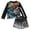 Black / gray, variant on Monster Jam Grave Digger El Toro Loco Megalodon Raglan Rash Guard and Swim Trunks Outfit Set UPF 50+ Toddler to Little Kid