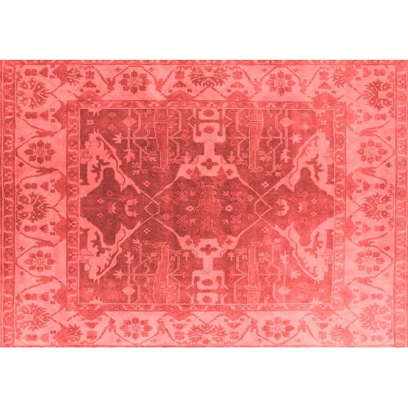 Ahgly Company Indoor Rectangle Oriental Red Industrial Area Rugs, 3' x 5'