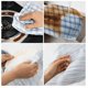 thumbnail image 2 of 10 paños de limpieza aleatorios: paños de limpieza de cocina de doble uso, húmedos y secos, poliéster liviano, lavado a mano únicamente, redondos, desechables, toallas de papel, 2 of 3