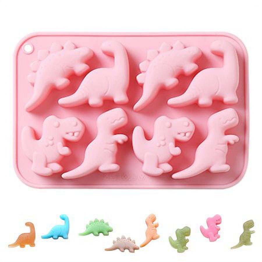 ROBOT-GXG Silicone Chocolate Candy Mold - Animal Shaped Silicone Mold for  Baking - 12-Cavity Silicone Mini Dinosaur Chocolate Candy Mold Non-stick