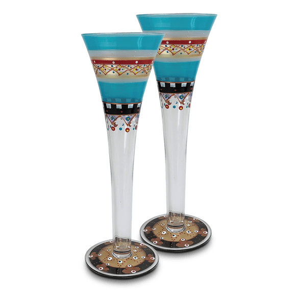 Moroccan Mosaic Carnival Hollow Flute Set/2