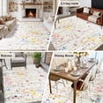 thumbnail image 6 of Spring Wildflowers Large Area Rugs for Bedroom Living Room, Soft Non Slip Carpet Bedside Rug, Pastoral Rustic Farmhouse Botanical Rectangular Floor Cover Kitchen Accent Rug 8'x10' for Office, 6 of 9