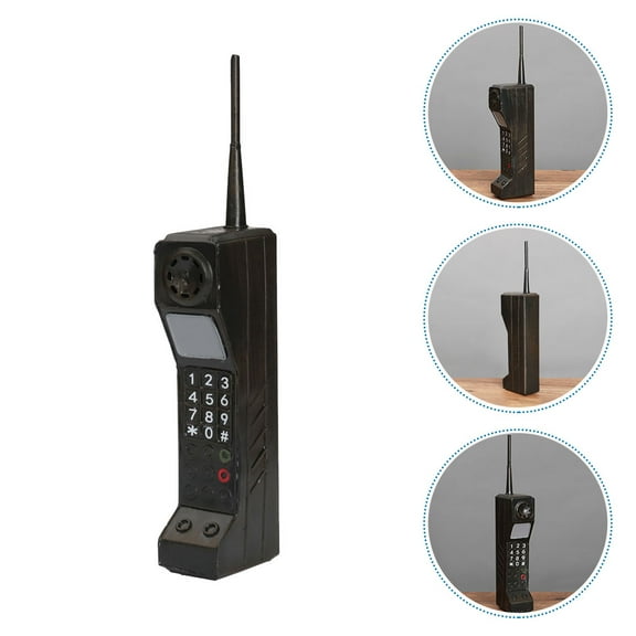 HONMEET 1Set Decorative Telephone Model Mobile Phone Model 11.8x2.7x1.6in Iron For Scene Decor And Party Decoration