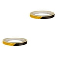 thumbnail image 4 of Transemion 8M Reflective Sticker Rim Luminous Warning Tape Motorbike Bike Frame Wheel Reflector Strip black orange 2Set, 4 of 6