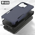 thumbnail image 2 of for iPhone 16 Pro Max Case, Military-Grade Drop Phone Case iPhone 16 Pro Max, Heavy Duty 2 in 1 Full Body Rugged Shockproof Protection Hybrid Hard PC Bumper Drop Protective Girls Women Men ,Darkblue, 2 of 5