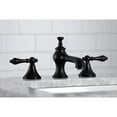 thumbnail image 3 of Kingston Brass KC7060AL Vintage 8 in. Widespread Bathroom Faucet, Matte Black, 3 of 5