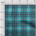 thumbnail image 1 of oneOone Silk Tabby Fabric Tartan Check Printed Fabric 1 Yard 42 Inch Wide, 1 of 4