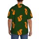 thumbnail image 3 of Fotbe Bold Squirrel Silhouettes Camisa Estampada de Manga Corta para Hombre, Casual de Verano, Estilo Playero, Sin Arrugas-XX-Large, 3 of 5