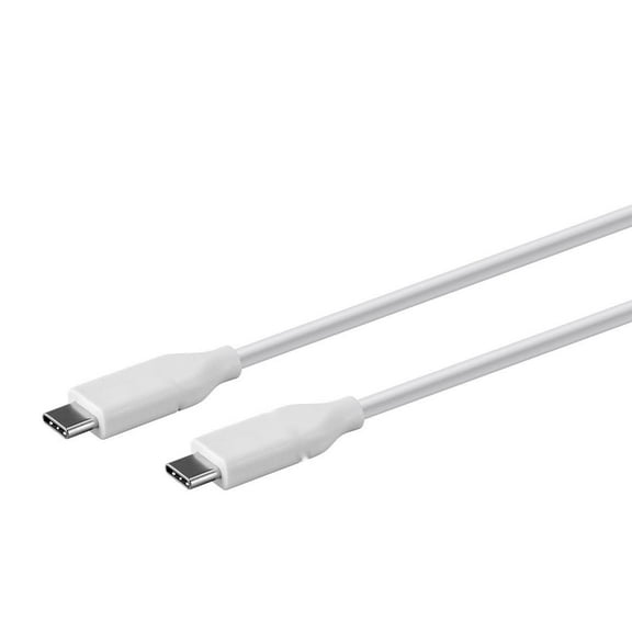 Sanoxy Cables and Adapters; USB Type C to Type C 2.0 Cable - 480Mbps, 3A, 30/26AWG (6.6 ft), White