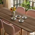thumbnail image 3 of Brown Wood Grain Table Cloths for 8 Foot Rectangle Tables, Retro Farmhouse Wooden Plank Patio Waterproof Elastic Fitted Tablecloths, Washable Rectangular Table Cover for Camping, 3 of 8