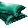 thumbnail image 5 of Nvzi 4 fundas de almohada de seda de doble cara, suaves y agradables para la piel, que le dan a la piel un abrazo lujoso de 18,9 x 29,13 pulgadas (azul cielo)., 5 of 5