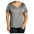 thumbnail image 2 of Yellow Rooster Women's PosiCharge Competitor V-Neck Tee Silver 3XL, 2 of 7