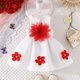 thumbnail image 4 of Vestido de Cumpleaños para Niñas Color Sólido sin Mangas Correa de Hombro Vestido de Princesa para Niñas Falda Plisada de Moda, 4 of 9