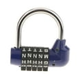 thumbnail image 2 of Milaget 5 Letters Code Padlock Combination Lock Luggage Suitcase Safe Lockers Blue, 2 of 7