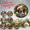thumbnail image 2 of Grooomer Christmas Wooden Dog Hanging Pendants Decor for Xmas Tree,Mini Round Hanginng Tags Decorations for Christmas Party Festival Holiday Family Decorations Supplies Indoor/Outdoor, 2 of 8