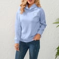 thumbnail image 2 of Sudadera con capucha de manga larga para mujer cómoda sudadera con espalda descubierta Tops de moda para primavera y otoño, 2 of 9