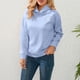thumbnail image 2 of Sudadera con capucha de manga larga para mujer cómoda sudadera con espalda descubierta Tops de moda para primavera y otoño, 2 of 9