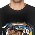 thumbnail image 2 of Jean Michel Basquiat Men's T Shirt Cotton Tee Basic Short Sleeve Crewneck Shirt Tops Black, 2 of 5